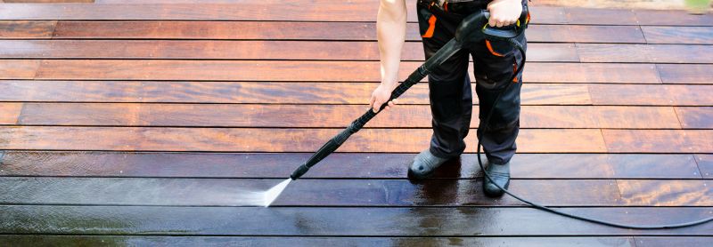 Power Washing the Deck